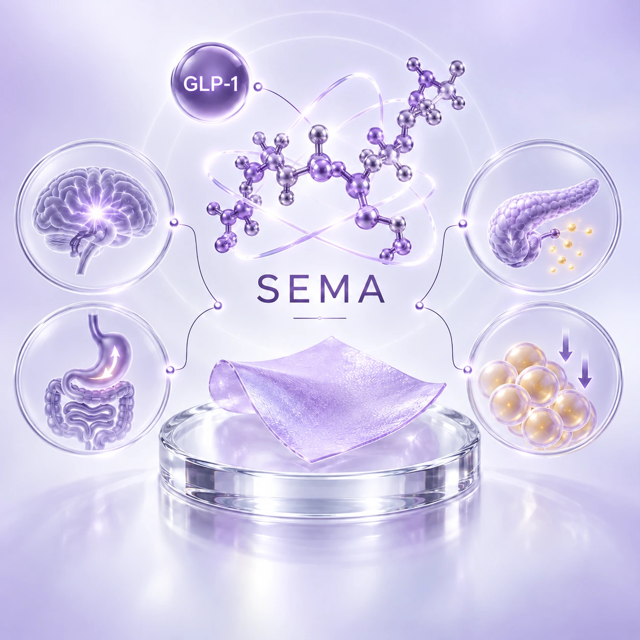 SEMA concept artwork for semaglutide oral strip